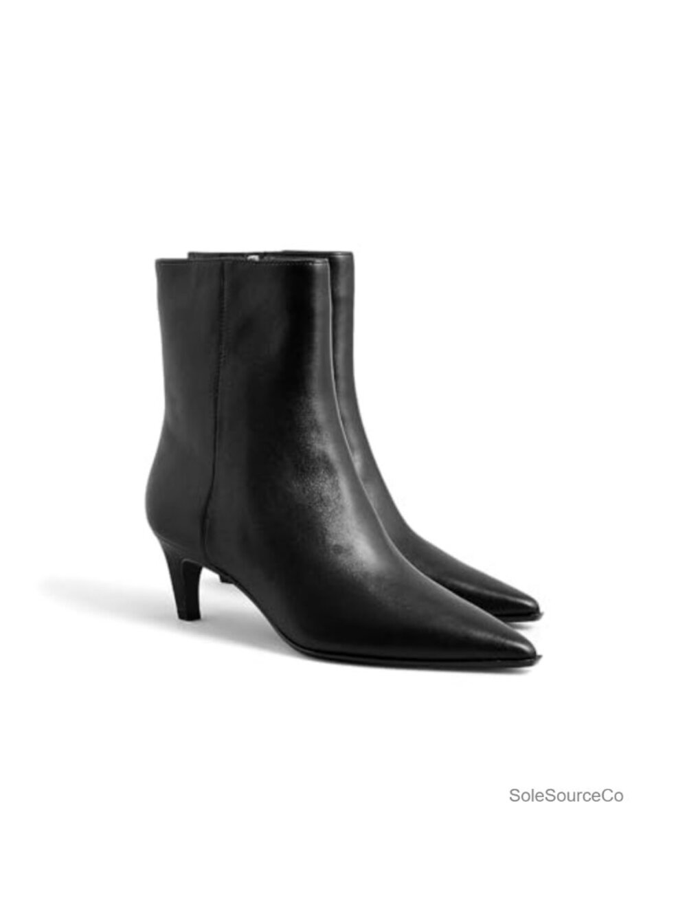 Ankle Boots for Women Kitten Low Heel Pointed Toe Side Zipper Fall Shoes